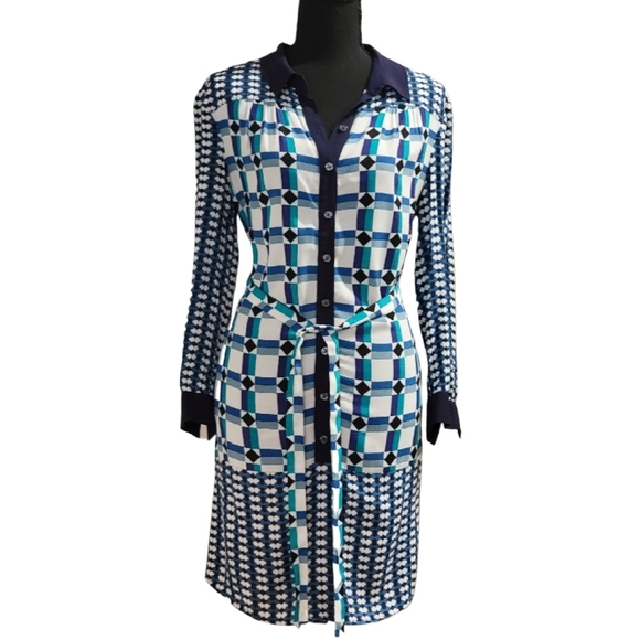 ANTHROPOLOGIE MAEVE PRINTED SHIRT DRESS SZ 4 - Picture 2 of 10